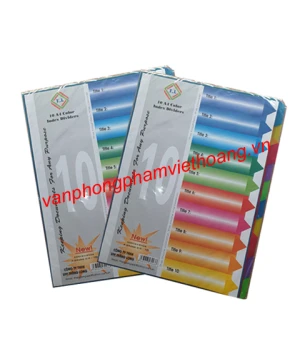 Chia file nhựa 10 màu