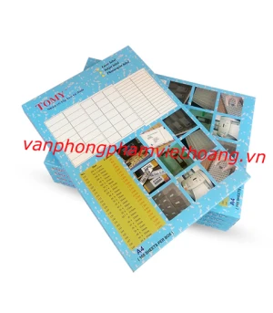 Giấy dán nhãn Tomy A4 (các số)