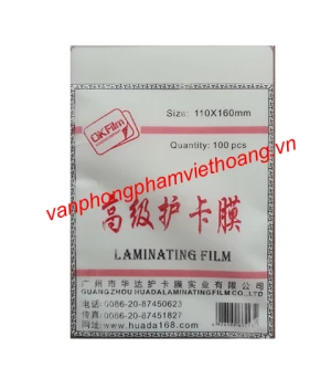 Giấy ép Plastic CP1 khổ A6 - 45 Mic (mỏng)