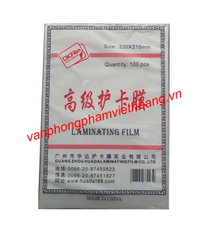 Giấy ép Plastic CP6 khổ A4 - 45 Mic (mỏng)