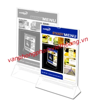 Khay Menu Mika A5 (chân tam giác)