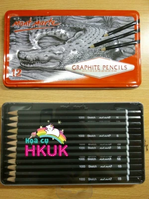 Bút chì Mont Marte Graphite pencils cá sấu 12 cây