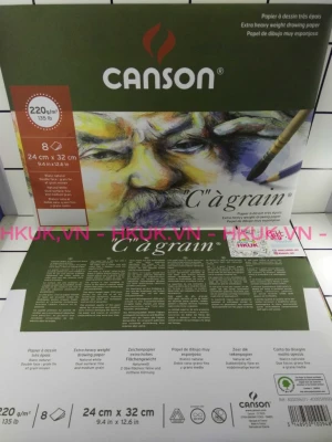 Canson Pháp dành cho chì nước bản nội địa 220gsm 8 tờ