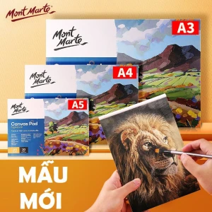 Canvas pad Mont Marte toan dạng quyển lật size A3/A4