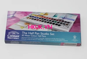 Cotman Winsor n newton The half pan studio set 45 water colour set 48 màu