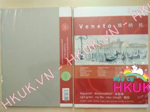 Giấy Hahnemuhle Veneto aquarell watercolour 240gram vân rough cỡ A4 ( 195 270)