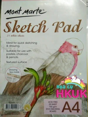 Giấy vẽ chì Mont Marte Sketch gáy keo