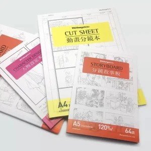 Giấy vẽ truyện tranh + Profile tính cách nhân vật: Story Board + Charater Design : Khổ A4