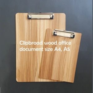 HKUK Bảng nhựa giả Gỗ kẹp tài liệu , giấy vẽ size A4 A5