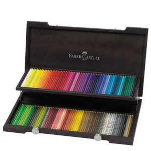 HKUK Bút màu chì nước - chì khô Polychoromos Faber castell - Watercolour pencils Albrecht Durer - Colour pencils - set hộp gỗ 120 màu