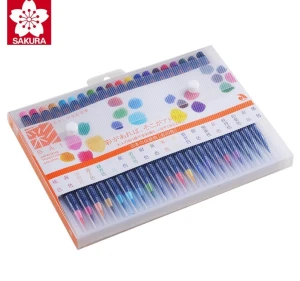 [ HKUK ] Bút vẽ màu dạ Marker Akashiya Sai - Japan 20 màu