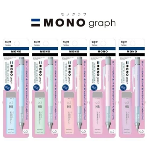 HKUK Cây viết bút chì Mono Tombow Pastel kim lắc kèm ruột refill bản Limited