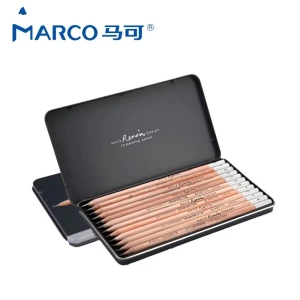 HKUK - Chì Marco Renoir sketching pencils fine art 12 cây đủ độ đậm nhạt