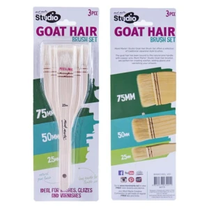 HKUK - Chổi cọ vẽ lông dê bản to Mont Marte Studio Goat Hair Brush