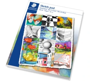 HKUK Giấy vẽ sketch pad Staedtler giấy trắng 20 tờ, 120gsm