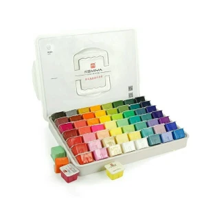 HKUK HOT ITEM - BEST SELLER - TẶNG QUÀ Màu thạch Miya 56 màu siêu to khổng lồ dạng gouache jelly- TẶNG KÈM TÚI MÀU TRẮNG 60ML