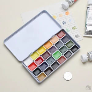 HKUK Màu chiết Pocket Schmincke Akademie 24 màu 0.8 1.0 ml