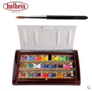 Holbein HPN set half pan artists water 21 colors