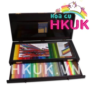 Hộp Gỗ Holbein Artist Color Pencil Set Kamihako 100 màu