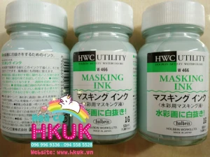 keo chặn HWC masking fluid holbein chai thủy tinh 55ml