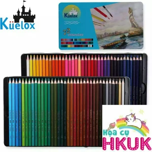 Kuelox chì nước watercolour 72 màu kèm cọ