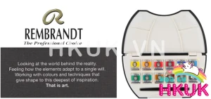 rembrandt Professional Luxury pocket Box set 12 màu kèm cọ vẽ