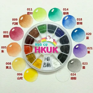 Set Pocket Holbein Irodori antique: HB 12 màu