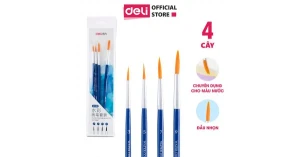 Bộ cọ vẽ tranh (4 chiếc/vỉ) 73867 (Deli)
