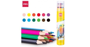 Bút chì 12 màu dạng cốc 7070-12 (Deli)