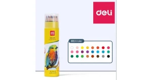 Bút chì 24 màu dạng cốc 7070-24 (Deli)