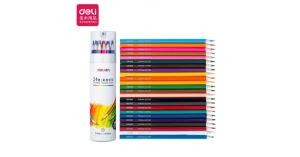 Bút chì 24 màu kèm gọt dạng cốc 68123 (Deli)