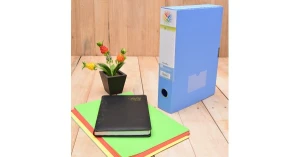 File hộp PP 55-A4 Xanh FO-BF01 (Flexoffice)