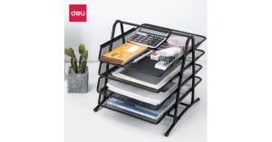 Khay để tài liệu 3 tầng sắt File Tray 9181 (Deli)