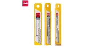 Lưỡi dao trổ 100x18x0.5mm (10 lưỡi/hộp) (2011) (Deli)