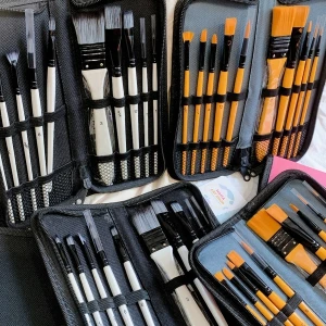 Bộ Cọ Vẽ 10 Cây Kèm Túi AiShaKe