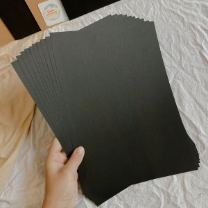 Giấy Bìa Đen Dày - 20 Tờ A3 Lỡ 180Gsm