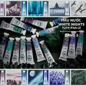 Màu Nước White Nights tuýp lẻ 10ml - Bảng Màu Mới