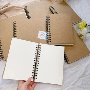 Sổ Vẽ Phác Thảo Gáy Xoắn Bìa Trơn 100 Tờ