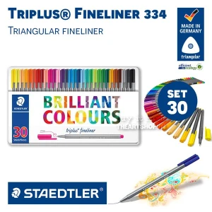 Bút vẽ đi nét STAEDTLER - STAEDTLER Triplus Fineliner 334 - Set 30