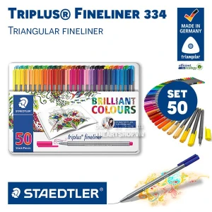 Bút vẽ đi nét STAEDTLER - STAEDTLER Triplus Fineliner 334 - Set 50