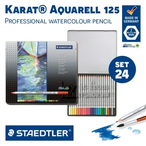Chì màu nước chuyên nghiệp STAEDTLER - STAEDTLER Karat Aquarell Watercolor 24 colors