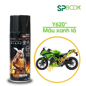 sơn xe máy samurai Y620* MÀU XANH LÁ