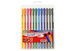 Bút lông dầu sọc Horse 12 màu- Vỹ Chính hãng