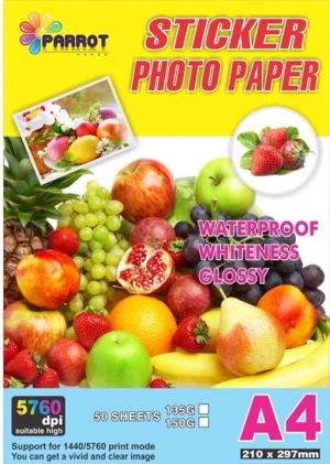 Giấy In ảnh decal A4- 135gsm 50 tờ Stick photo