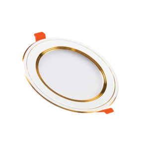 Đèn LED PANEL viền xi vàng 9 9W