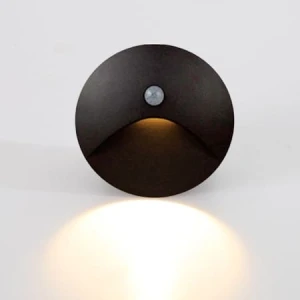 Đèn âm bậc cầu thang cảm biến bóng người led COB 3W D86mm EC-AT58