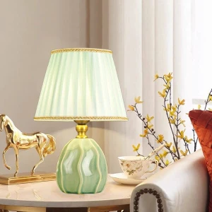 Đèn để bàn chao vải trang trí đầu giường phòng ngủ sang trọng AN-B6849