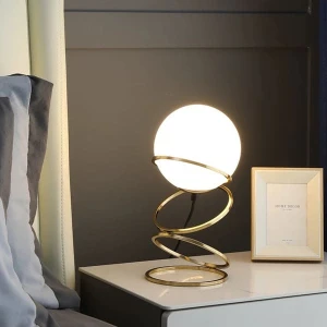 Đèn ngủ để bàn chao thủy tinh nghệ thuật trang trí phòng ngủ PH-DB724