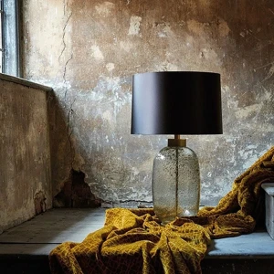 Đèn ngủ để bàn chao vải nghệ thuật trang trí đầu giường đẹp PH-DB720