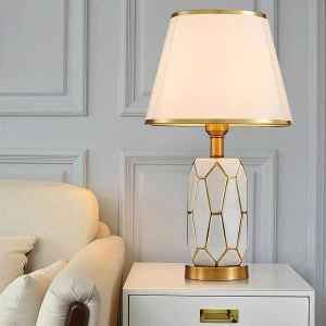 Đèn ngủ để bàn hiện đại chao vải trang trí phòng ngủ cao cấp VA-DB614